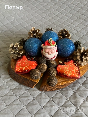 Коледна украса с шишарки, снимка 12 - Декорация за дома - 52294924