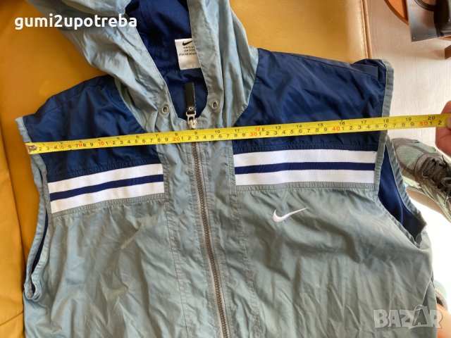 Елек Nike Оригинал L размер син/сив Употребяван, снимка 4 - Спортни дрехи, екипи - 42338861