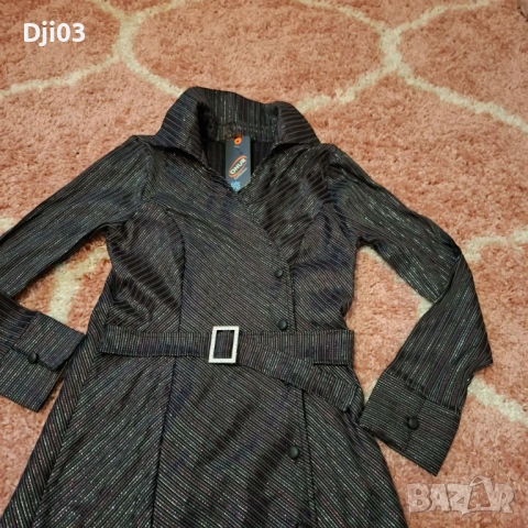 Дамски Тренчкот с колан, снимка 4 - Палта, манта - 54322796