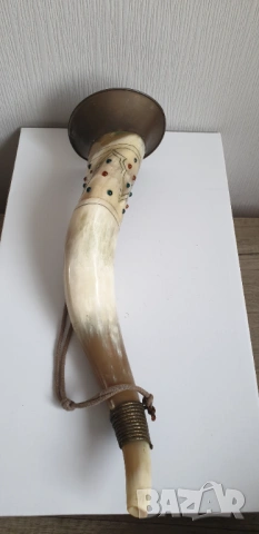 Рог-свирка, снимка 2 - Антикварни и старинни предмети - 53927465