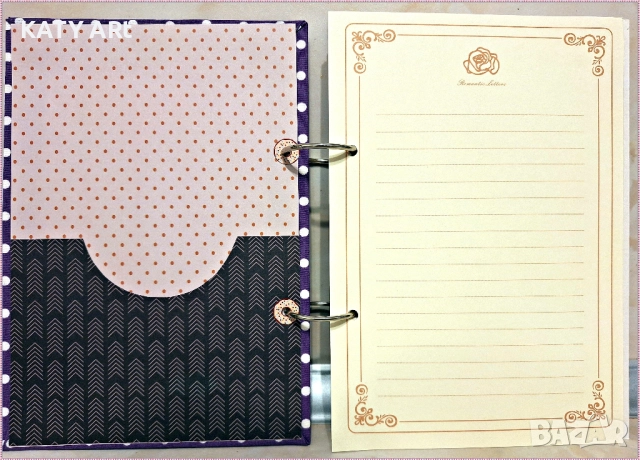 Тефтер за рецепти "Лукчета" в лилаво, снимка 2 - Други - 52283339