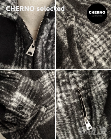 ALLSAINTS Phoenix карирано яке с цип – размер XL – ново с етикети, снимка 9 - Якета - 52886340