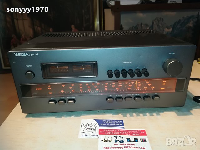 wega t 3741-2 hifi tuner-made in west-germany-внос switzerland, снимка 4 - Ресийвъри, усилватели, смесителни пултове - 29455714