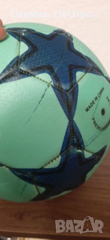 Футболна топка размер:5  69 см. Зелена звезда, снимка 5 - Футбол - 39151539