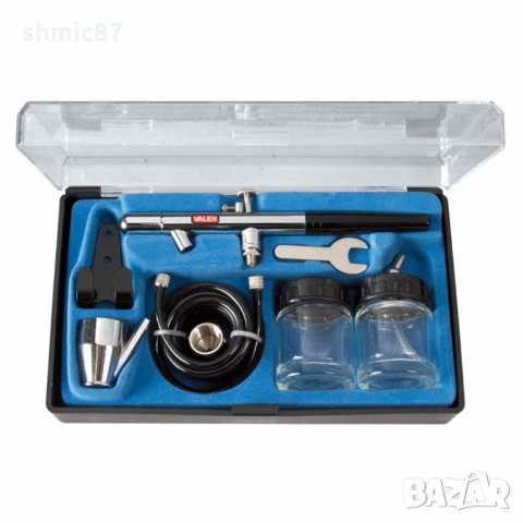 Аерограф двойнодействащ VALEX, снимка 2 - Компресори - 31597376