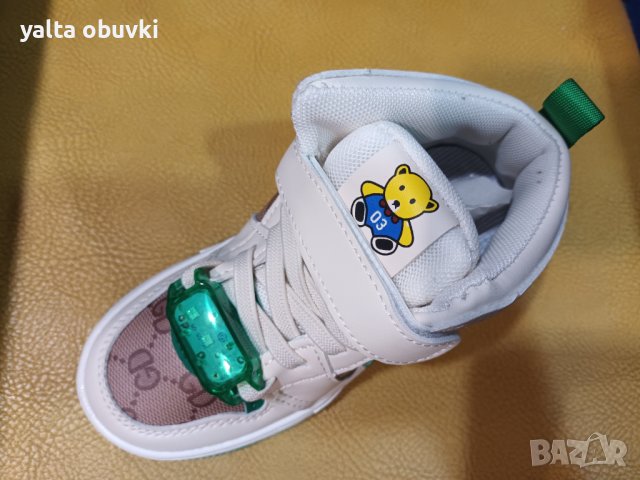 Детски кецове AIR FASHION с подвижен светещ елемент, снимка 5 - Детски маратонки - 42428651