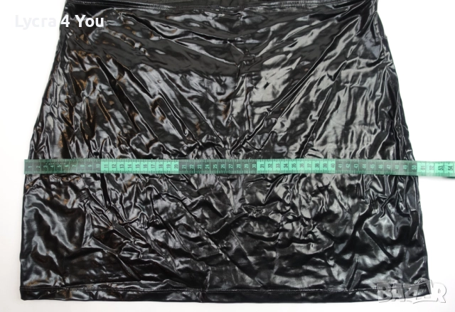 Cottelli Collection XL (EU 48-50) еротична къса рокля с кожен/мокър ефект, снимка 13 - Бельо - 52958685