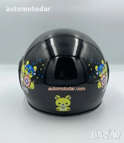 Детска отворена каска за мотор скутер, снимка 4 - Аксесоари и консумативи - 48739609