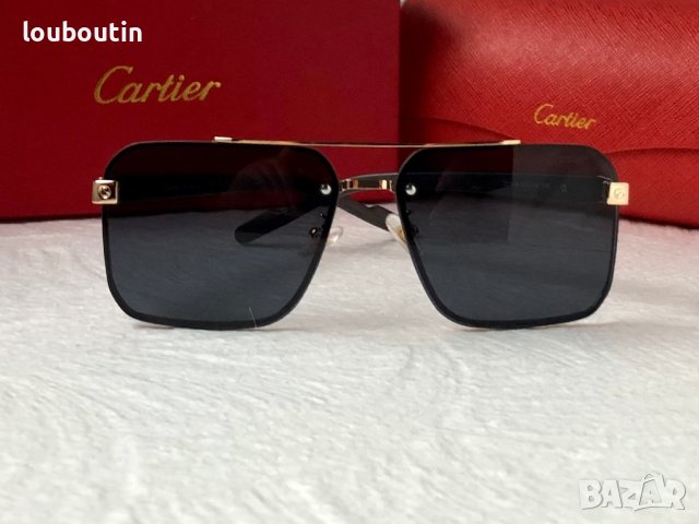 Cartier висок клас мъжки слънчеви очила с дървени дръжки, снимка 7 - Слънчеви и диоптрични очила - 42830684
