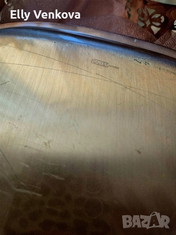 Посребрен поднос с шест стъклени чаши с посребрени подстакани, снимка 6 - Сервизи - 52888191