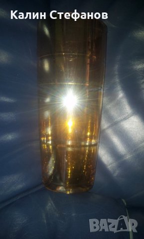 Две различни вази калиево стъкло от едно време, снимка 10 - Антикварни и старинни предмети - 29876470