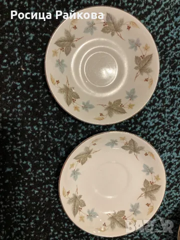 Винтидж Порцеланови чашки и чинийки Vinewood Ridgway, снимка 6 - Антикварни и старинни предмети - 48451301