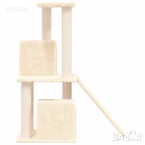 vidaXL Котешко дърво със сизалени стълбове, кремаво, 82 см, снимка 4 - За котки - 56146351
