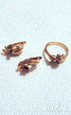 Руски златен комплект , снимка 17 - Колиета, медальони, синджири - 48028318