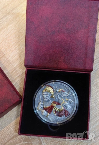 5000 франка 2025 Камерун - Ханибал Барка - 5 оз. / 155 гр. сребърна монета, снимка 3 - Нумизматика и бонистика - 54060874