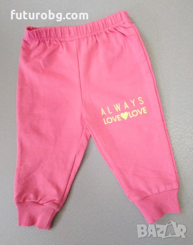 Сет за бебе момиче 2 части в розово с щампа, снимка 3 - Комплекти за бебе - 34188977