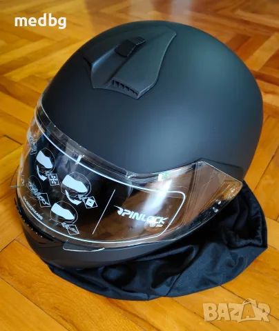 Мото каска Crivit Flip-Up Helmet + ръкавици Crivit