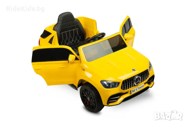 Луксозен детски акумулаторен джип MERCEDES W166 – Жълт, с дистанционно и LED светлини, снимка 13 - Детски велосипеди, триколки и коли - 50099674