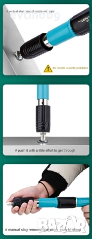 Ръчен пистолет за стоманени пирони пистолет за нитове инструмент за бетонна стена, снимка 3 - Други инструменти - 53948632