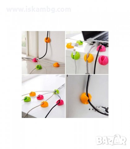 ДЪРЖАЧ ЗА КАБЕЛИ КОМПЛЕКТ ОТ 4 БР. - код 2105, снимка 7 - Други стоки за дома - 33949882