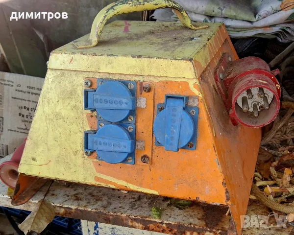 Масивен трифазен размножител Разклонител с дтз 7 контакта на 220 волта влагозащитени 