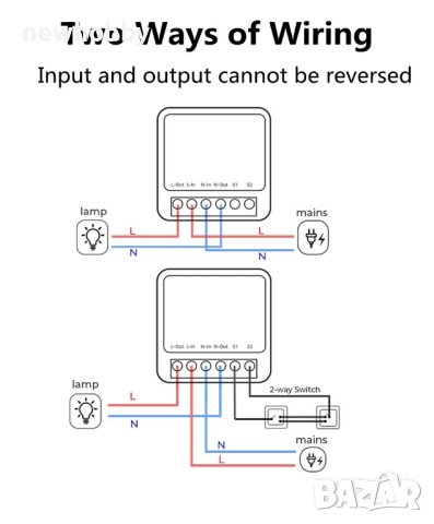 Мини Wi-Fi смарт реле, снимка 2 - Друга електроника - 42743393