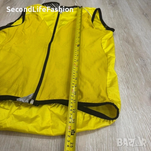 Мъжки колоездачен елек Assos, жълт, Airblock 799 Windstopper лек, снимка 3 - Спортни дрехи, екипи - 52286927