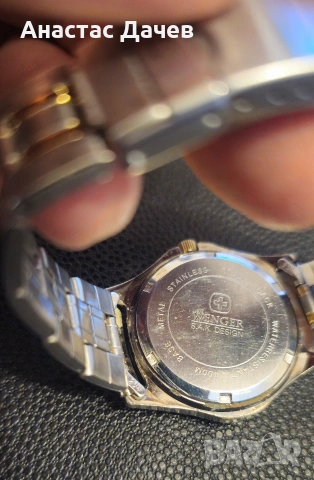 Швейцарски винтидж часовник WENGER, снимка 5 - Мъжки - 53878125