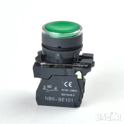 22mm водоустойчив моментен LED бутон 1NO 1NC SB5 LA68S XB5 AW33B5, снимка 5 - Друга електроника - 56004688