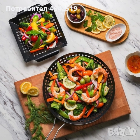 Комплект за барбекю- тиган и тавичка, снимка 9 - Барбекюта - 52321178