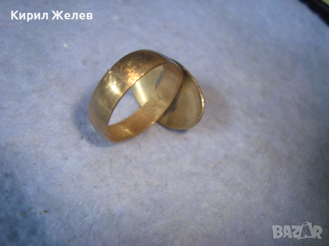 СТАРИНЕН МЕДЕН с ДЪЛБОКА ПОЗЛАТА СКЪПОЦЕНЕН ПРЪСТЕН с ПОЛИРАН НАТУРАЛЕН ЯСПИС РЪЧНА ИЗРАБОТКА 22219, снимка 7 - Антикварни и старинни предмети - 36422773