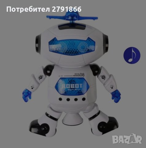 Интерактивен робот с функции за въртене на 360 градуса, танцува, пее и свети, снимка 2 - Музикални играчки - 44348473