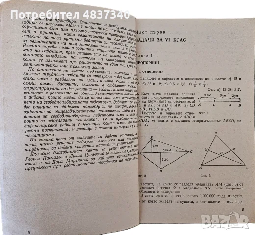 Сборник от задачи по математика за 6ти и 7ми клас на ЕСПУ, снимка 3 - Учебници, учебни тетрадки - 55972374