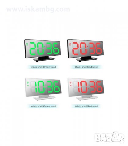 LED ЦИФРОВ ЧАСОВНИК - ОГЛЕДАЛЕН- код 3618, снимка 3 - Друга електроника - 33946433