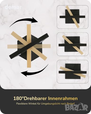 LED нощна лампа EDISHINE, димируема настолна лампа, сензорна, снимка 4 - Лед осветление - 44161956