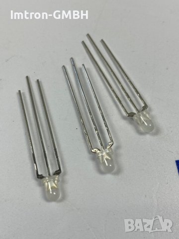 Светодиод  L-115WEGW  3-пинов LED; 3mm; червен/зелен; 60° 2,2÷2,5V, снимка 2 - Друга електроника - 44209907