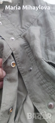 Къса връхна дреха OYSHO - 100% лен, снимка 5 - Якета - 52287875