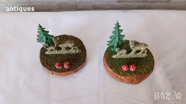 Стари играчки за декорация от соц-а - сърнички, снимка 8 - Антикварни и старинни предмети - 53029490