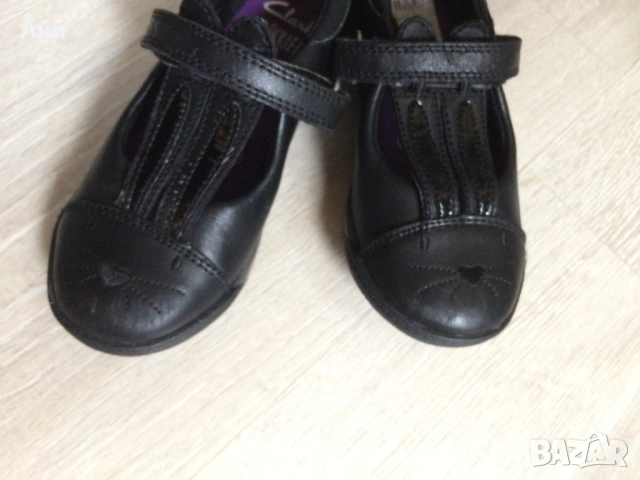 Черни мадамски обувки Clarks,естественна кожа., снимка 6 - Детски обувки - 54308473