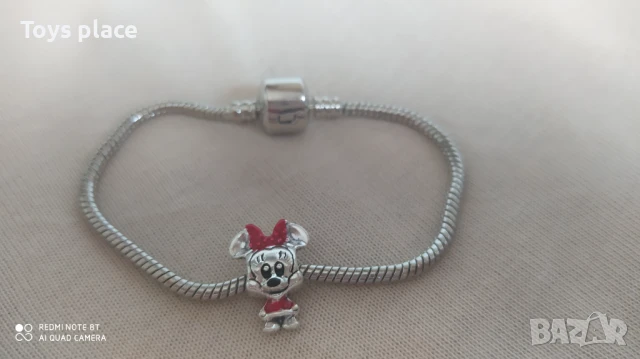 Гривна тип Пандора с талисман Disney Minnie mouse, Stitch , снимка 7 - Гривни - 50662591