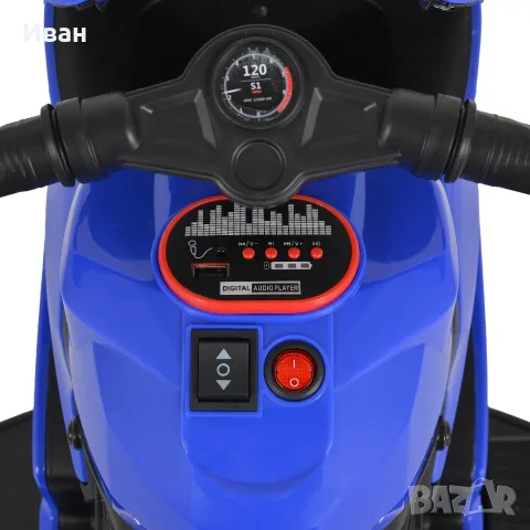 ТОП ЦЕНА!НОВО!Детски акумулаторен мотор с 3 гуми Nairobi BLUE с 6V батерия,Bluetooth, снимка 7 - Детски велосипеди, триколки и коли - 55881987