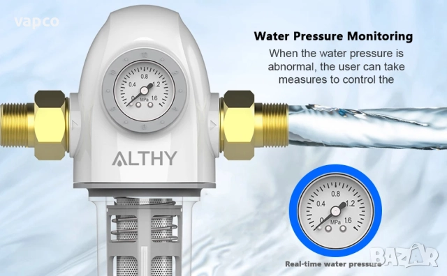 Автоматичен филтър за водопровод ALTHY AUTO2, снимка 11 - ВИК - 51462937