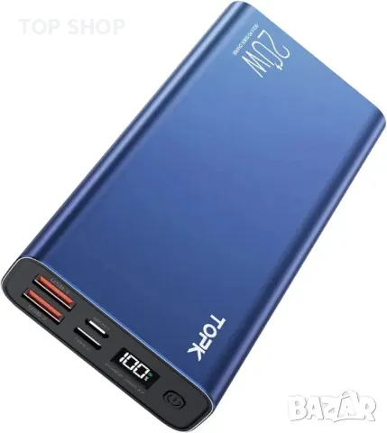 TOPK Power Bank, 20W USB C бързо зареждане 20000mAh преносимо зарядно устройство