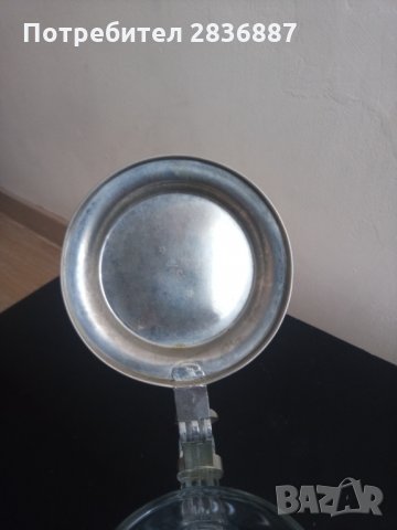 Гравирана стъклена халба за бира с калаен капак, снимка 5 - Антикварни и старинни предмети - 35437990