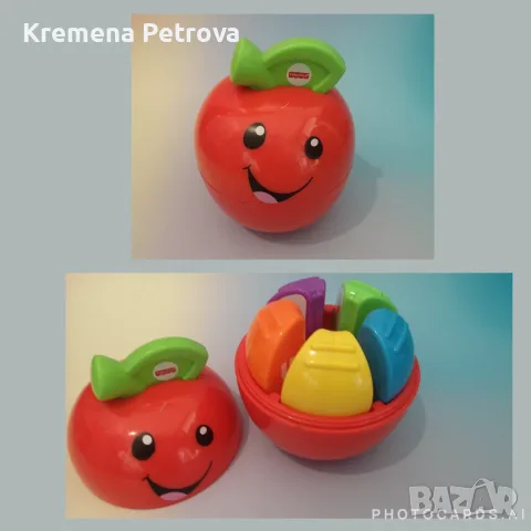 Fisher Price играчки - столче, автобус, таблет, кученаца, ябълка, гърне, динозавър, снимка 8 - Образователни игри - 55886803