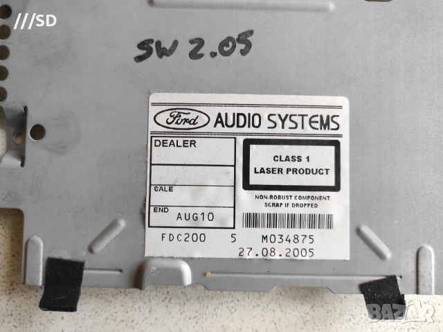 CD / 6000 за Ford Focus - ЗА ЧАСТИ ! ИЗГОРЯЛО СТЪПАЛО !, снимка 5 - Части - 49129428