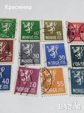 Пощенски марки Норвегия.