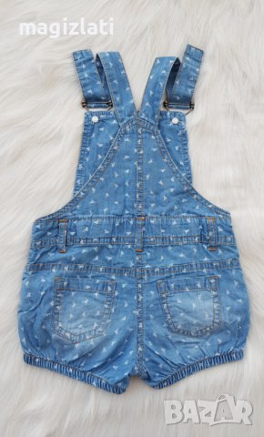 Дънков гащеризон за бебе 6-9 месеца , снимка 3 - Бебешки гащеризони - 40453157