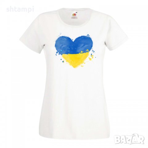 Дамска Тениска Украйна Love Ukraine ,спрете войната,подкрепям Укркайна,, снимка 5 - Тениски - 37213030