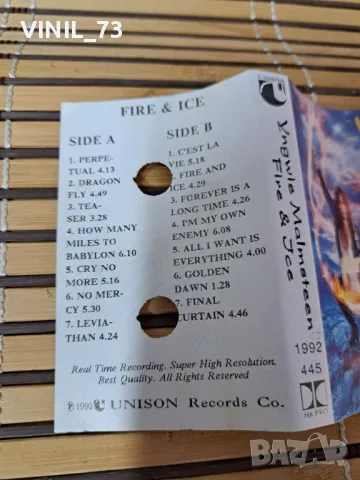 Yngwie Malmsteen – Fire & Ice, снимка 3 - Аудио касети - 49759762